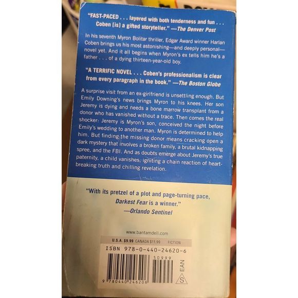 Darkest Fear (Turtleback School & Library Binding Edition) (Myron Bolitar) - Picture 5 of 5